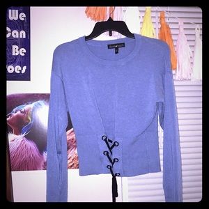 Corset sweater baby blue